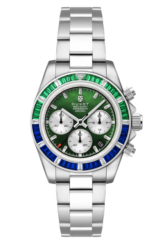 Accelero Rainbow Chronograph Green/Stainless Steel | Green Dial