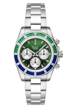 Accelero Rainbow Chronograph Green/Stainless Steel | Green Dial