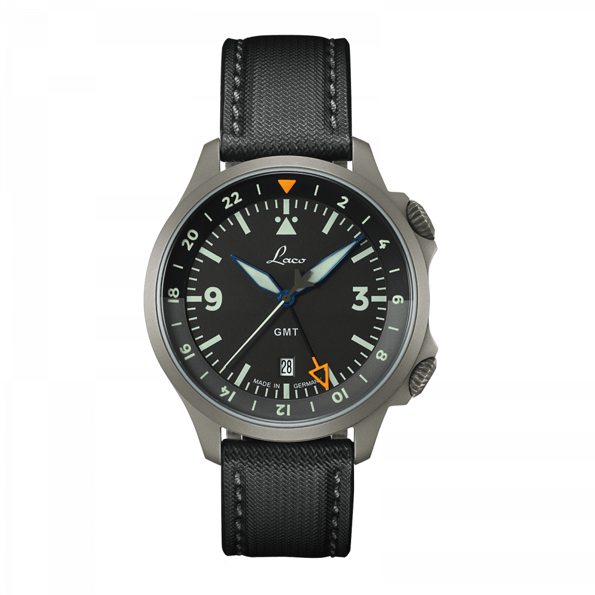 Frankfurt GMT Schwarz Black Dial Black Dial