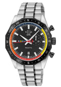 Regatta GV2 Swiss Quartz,Tide cycle indicator, Black dial, Two toned SS/IPBLK Bracelet | Black Dial