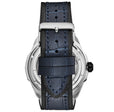 Dual Time Automatic Navigator 46mm Skeleton Blue/ Leather | Blue Dial