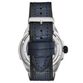 Dual Time Automatic Navigator 46mm Skeleton Blue/ Leather | Blue Dial