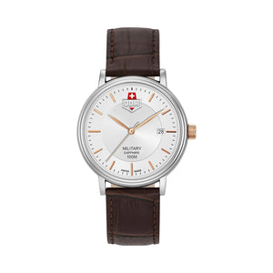 Kilo Silver dial, brown leather Silver Dial