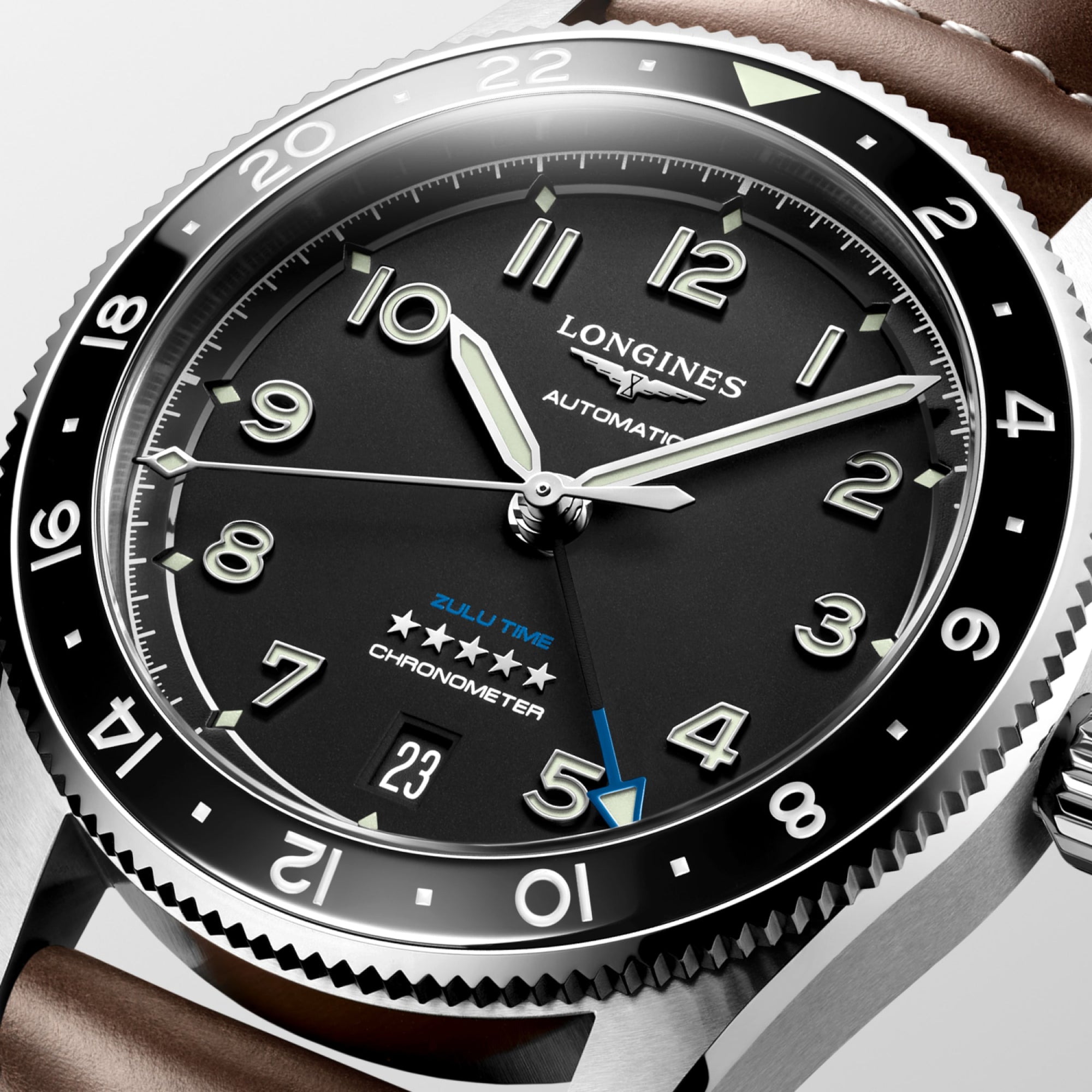 Spirit Zulu Black / Leather | Black Dial
