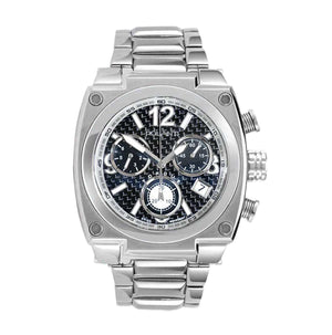 Torque II Chrono Silvertone/ Black Barbon Fiber Black Dial