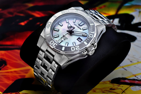 Silverjet AM/PM NH37 Automatic White Mother of Peal Dial | Mother of Pearl Dial