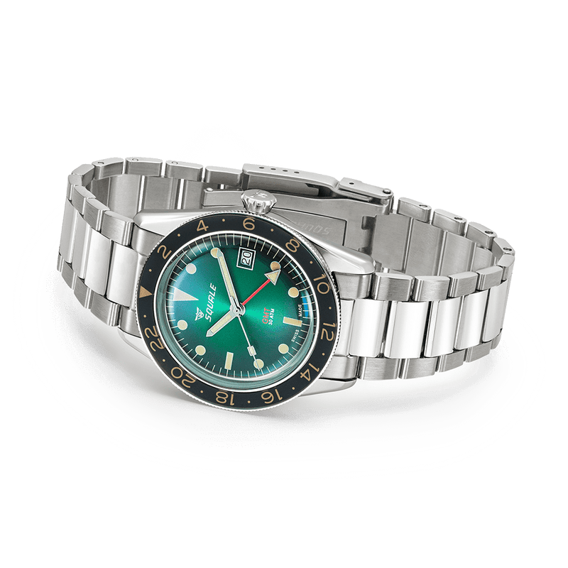 Sub-39 GMT Vintage Green Bracelet | Green Dial