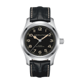 Khaki Field Black / Leather Black Dial