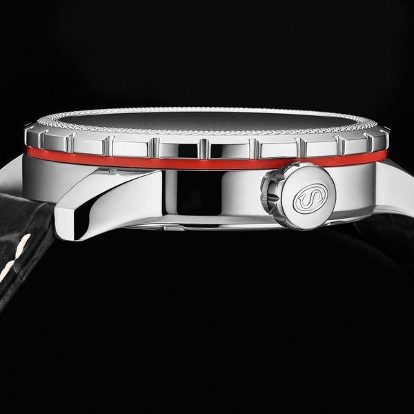 Global Voyager GMT 42mm World Timer Watch Black/Red | Black Dial