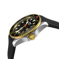 Hudson Yards  -  Rubber Swiss Made SW200 ceramic rotating bezel helium valve, Blue Rubber Blue Dial
