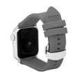 Silicone Adjustable Deployment Band  for Apple Watch Series 8/7/6/5/4/3/2/1/SE Grey (38mm | 40mm | 41mm) |  Dial