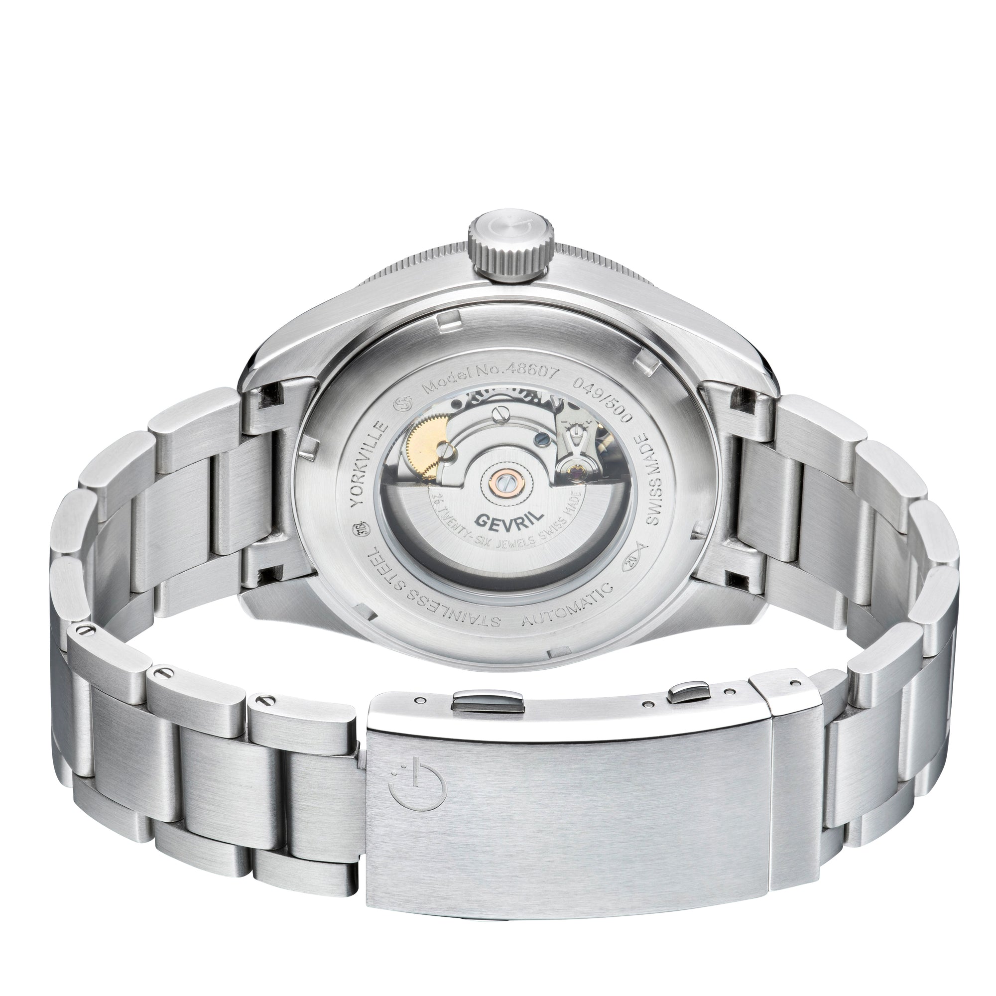 Yorkville Gevril Men's BrownDial Sellita SW200 Swiss Automatic Unidirectional Bezel Divers Watch | Brown Dial
