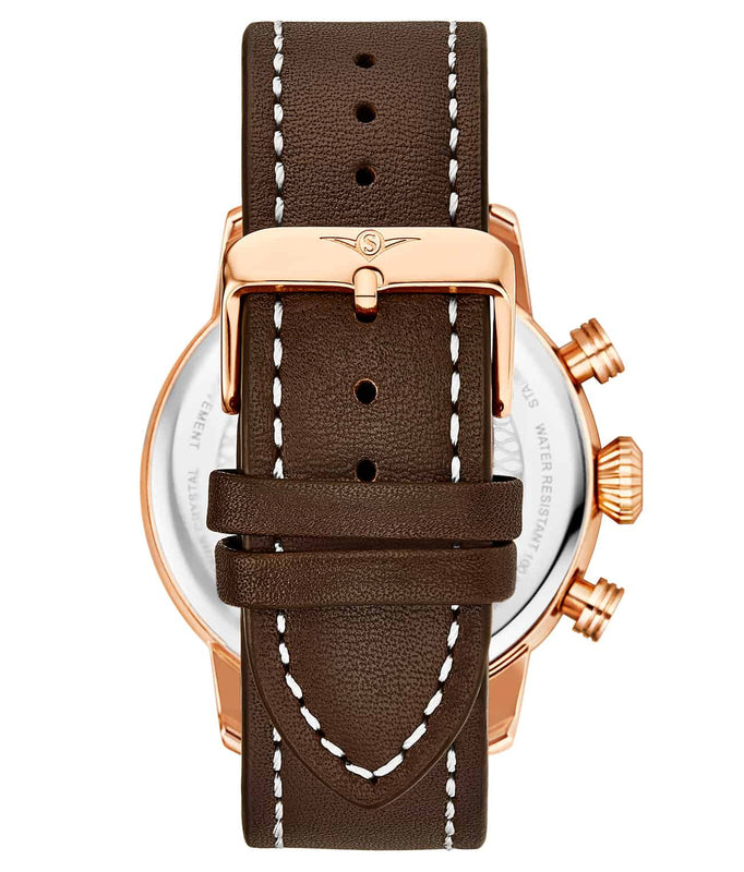 Aviator Blue Dial/ Brown Leather | Blue Dial