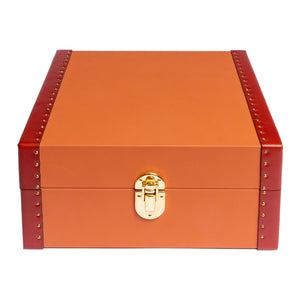 Kensington Leather Six-Watch Box Tan