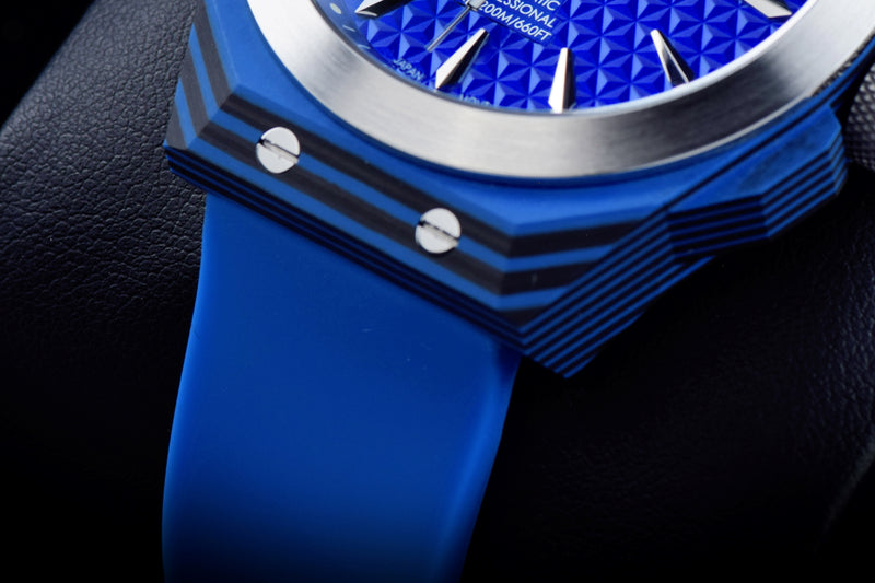 DF Carbon Fiber Automatic Blue Dial, Blue Case | Blue Dial, Blue Case Dial