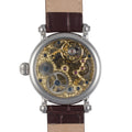 Traveller Series brown leather/two tone | White Dial