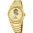 Rive Open Heart Beige / Stainless Steel | Beige Dial