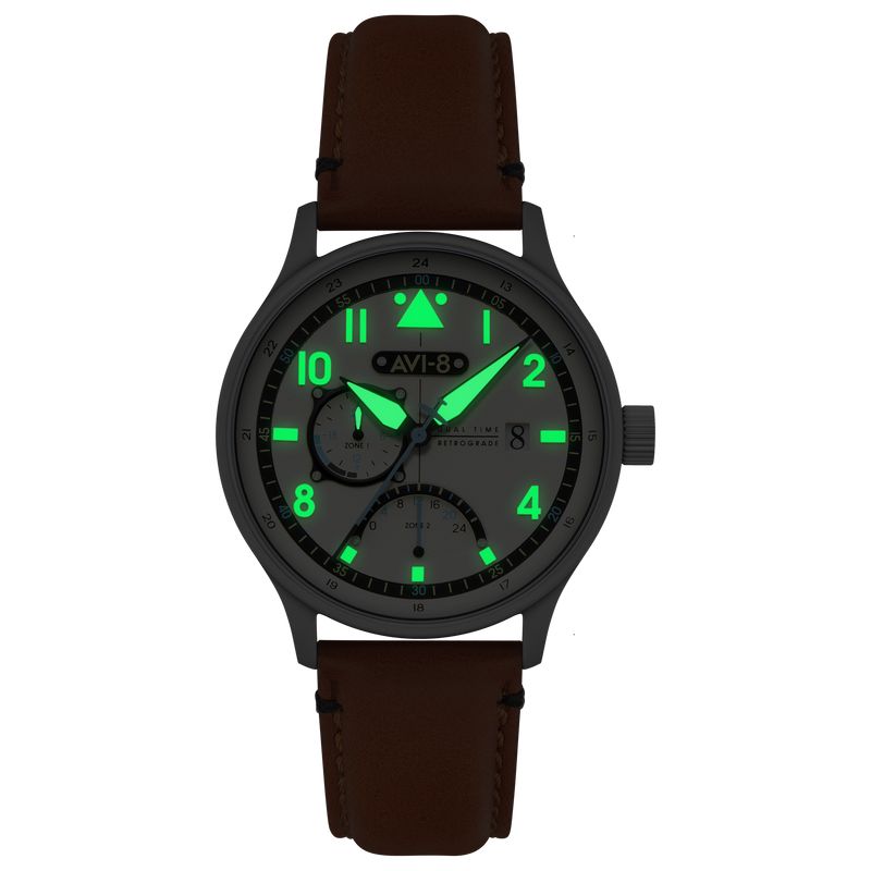 Mckellar Dual Time Cream / Leather | Cream Dial