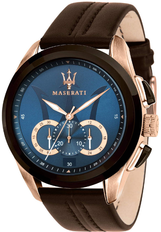 TRAGUARDO Blue / Leather | Blue Dial