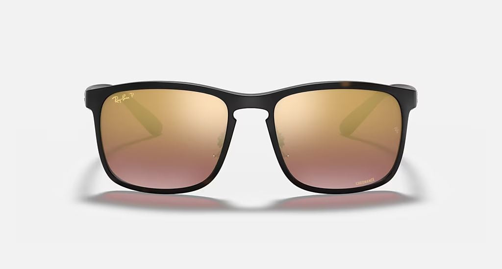 RAY BAN RB4264 CHROMANCE MEN'S Matte Havana / Brown Polar Mirror