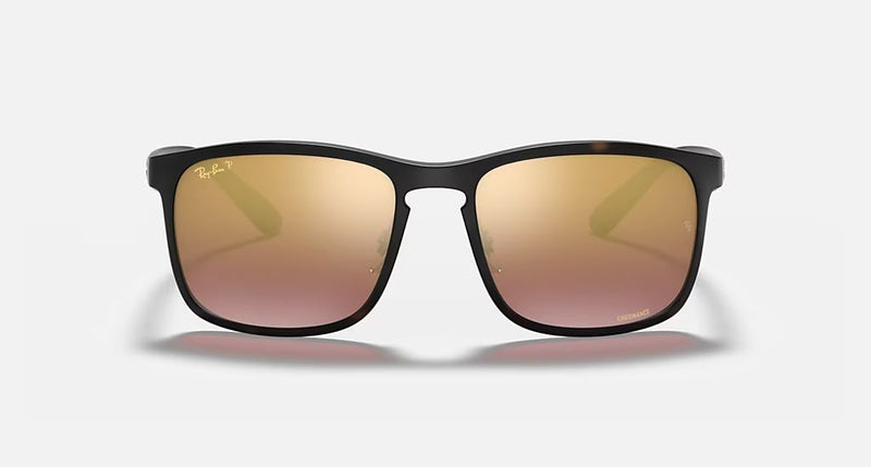 RB4264 CHROMANCE MEN'S Matte Havana / Brown Polar Mirror Gold |  Dial