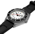 NAV, QUARTZ, SAPH, ARCTIC STERILE, COL: SS/BKPS 3PC RUBBER Arctic SSNAV on Rubber | Arctic Dial
