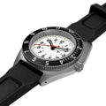 NAV, QUARTZ, SAPH, ARCTIC STERILE, COL: SS/BKPS 3PC RUBBER Arctic SSNAV on Rubber | Arctic Dial