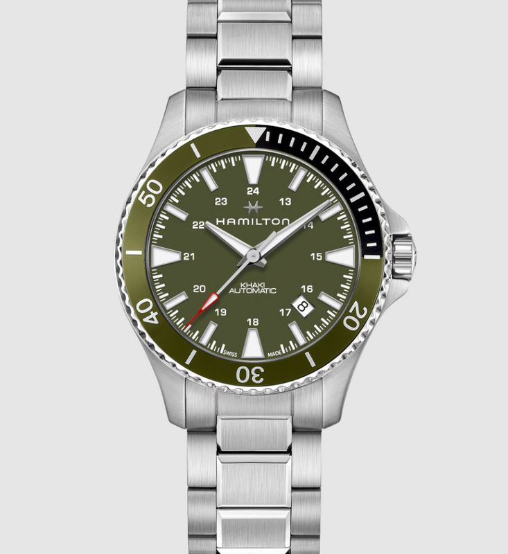 Khaki Navy Scuba Auto | Green Dial