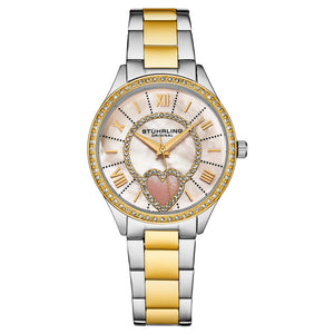 Saylor Mother of Pearl Quartz Classic Gold/Silver | White Dial