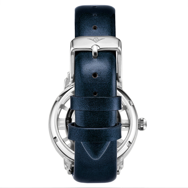 Legacy-3941.2 Blue Leather | Silver Dial