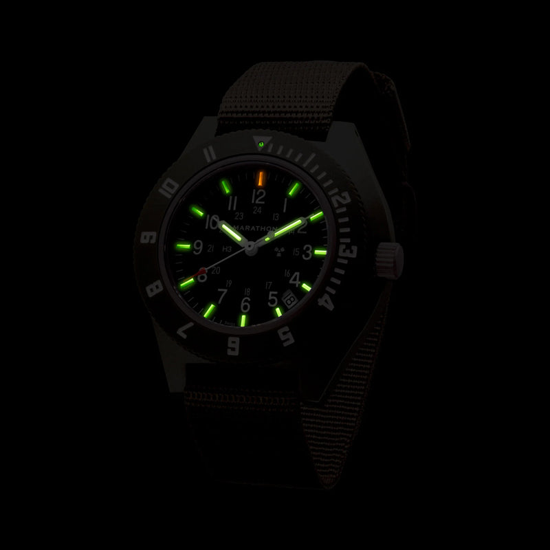 Navigator S. GREEN/SGBK NYLON 11" (WW194013SG-0102) | Black Dial
