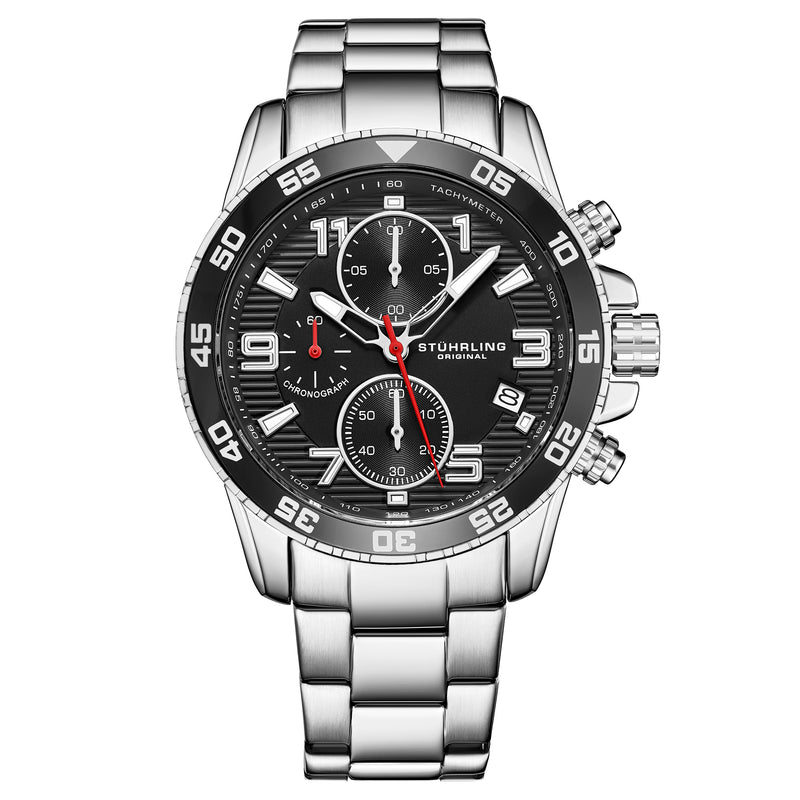 Concorso Quartz 40mm Chronograph Black Silver/Stainless Steel | Black Dial