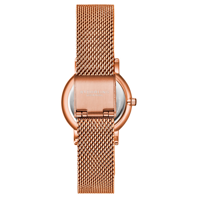 Symphony Rose Gold Stainless Steel | Silver Dial