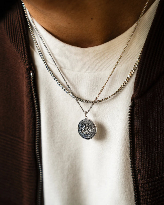 St. Christopher Pendant Sterling Silver