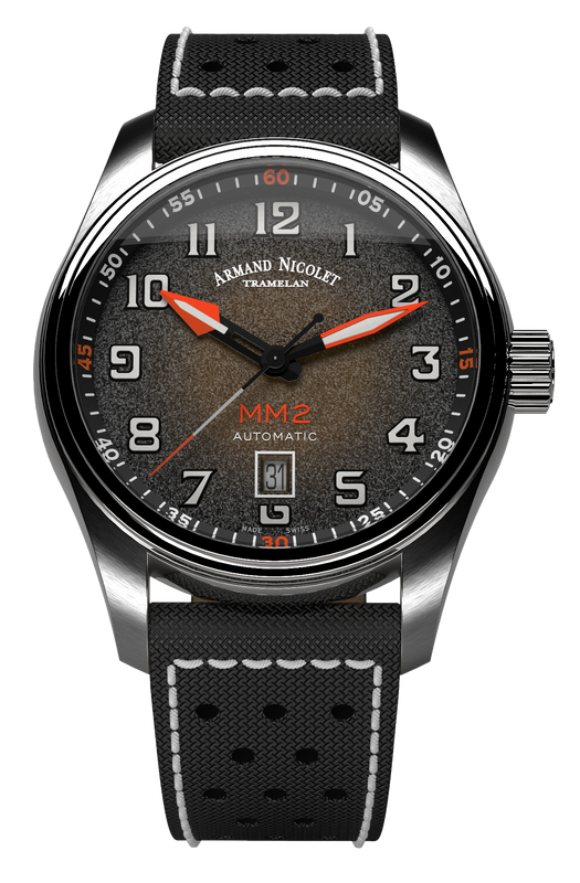 MM2 Black/canvas | Black & Orange Dial