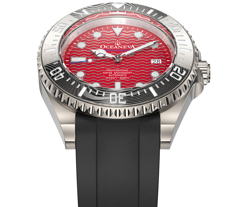 Deep Marine Explorer VI 6000m Grade 5 Titanium 6000m/RedDial | Red Dial