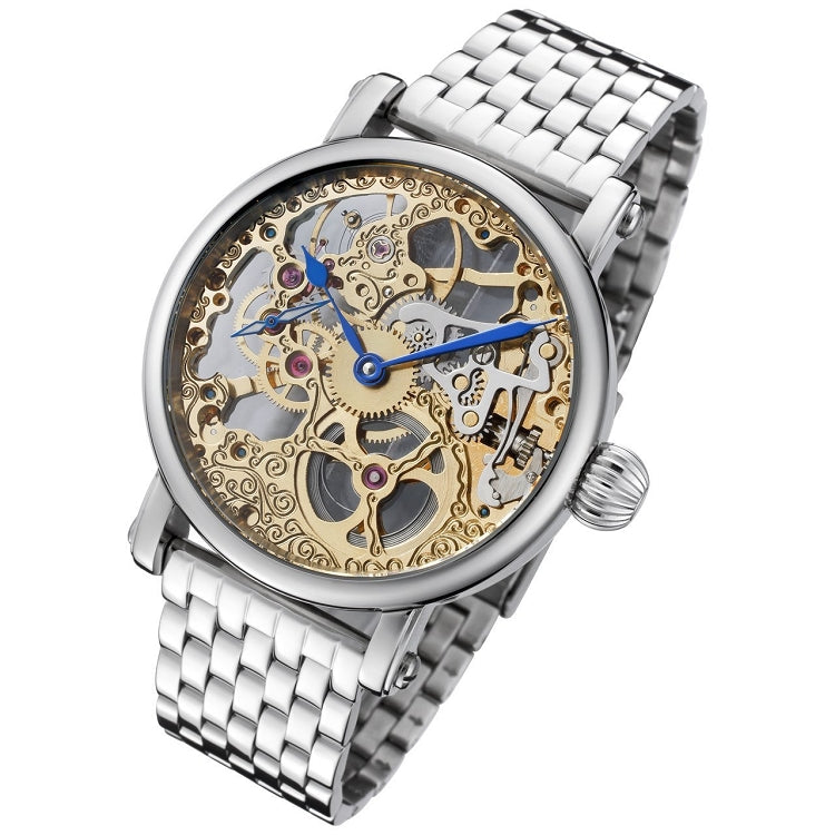Skeleton Series stainless/two tone | Gold Dial