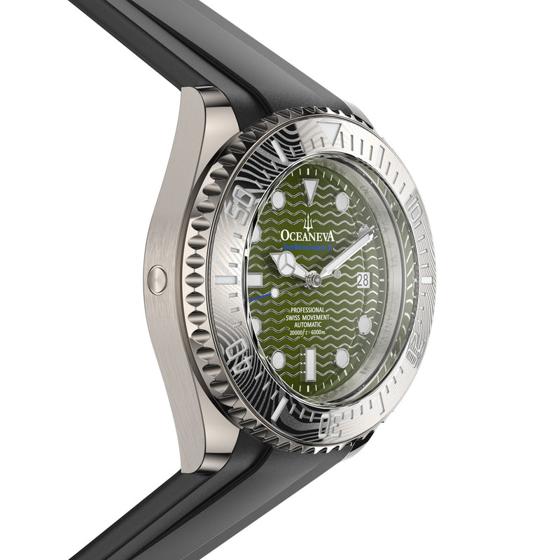 Deep Marine Explorer VI 6000m Grade 5 Titanium 6000m/ODGreenDial | Green Dial