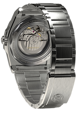 J09-3 Black/Metal bracelet | Black Dial