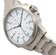 Hughes Watch w/ Date Silver/White | White Dial