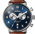 Canfield Chrono 43mm Dark Blue | Dark Blue Dial