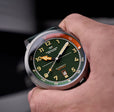 Camogli Automatic Green / Green Leather | Green Dial
