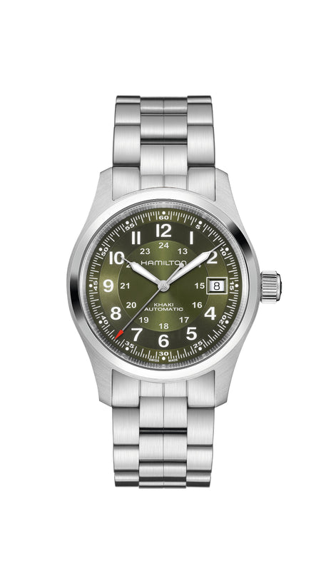 Khaki Field Auto Silver-tone