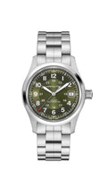Khaki Field Auto Silver-tone