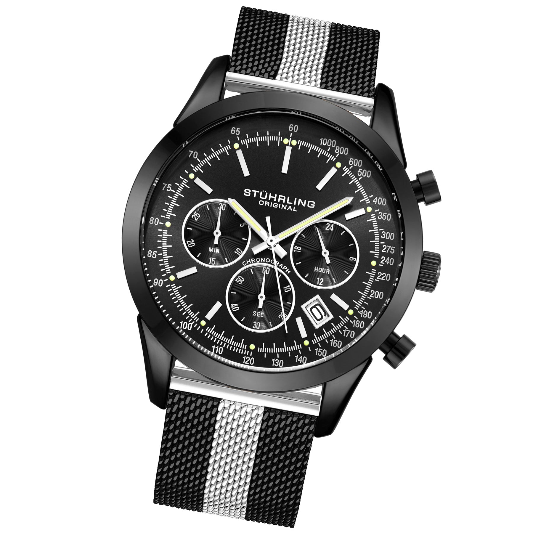 Monaco Silver/Alloy | Black Dial