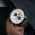 Hawker Hurricane Classic Chronograph White / Gray / Leather | White Dial