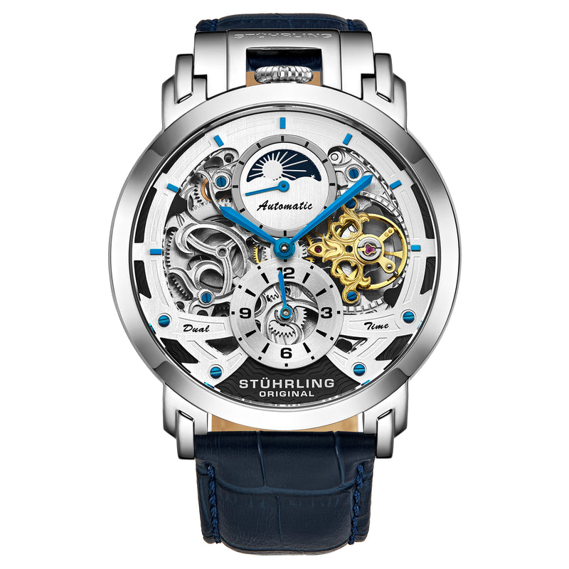 Legacy Blue-Silver Leather | Silver Dial