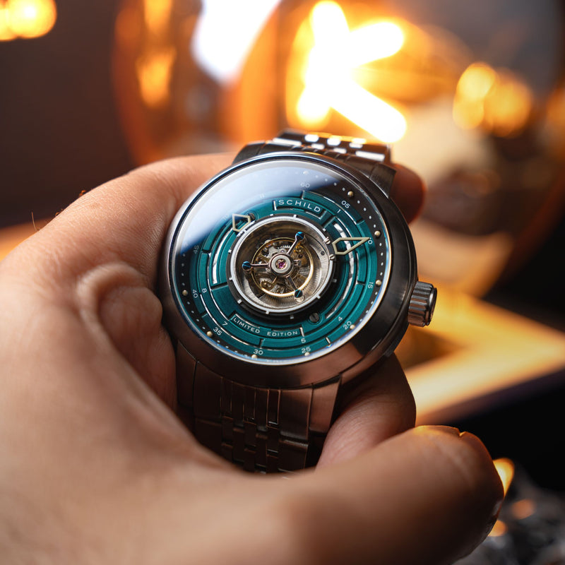 Heinrich Cyclone Tourbillon Limited Edition Green / Steel Stainless Steel | Green Dial