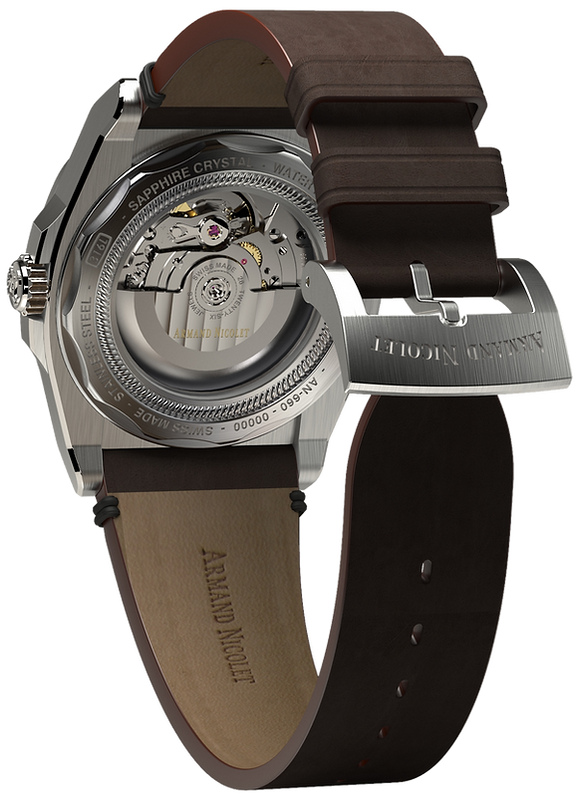 M02-5 Grey/leather | Gray Dial