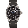 Flieger Leather / Black Black Dial